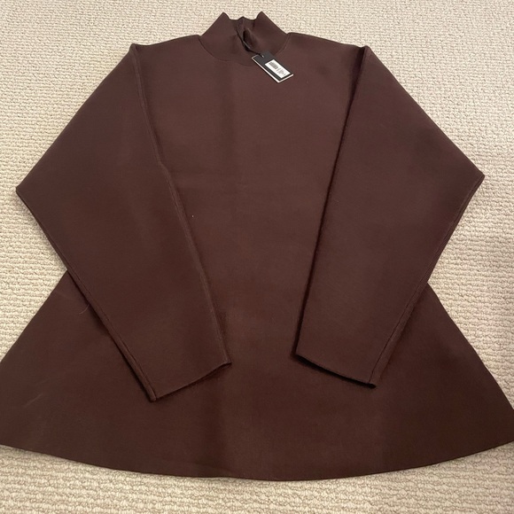 Aritzia Brown Funnel Neck Sweater - Picture 3 of 5